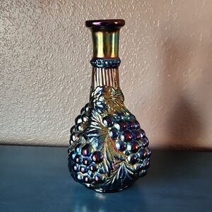 C 1910 Imperial Glass Grape Decanter Antique EUC